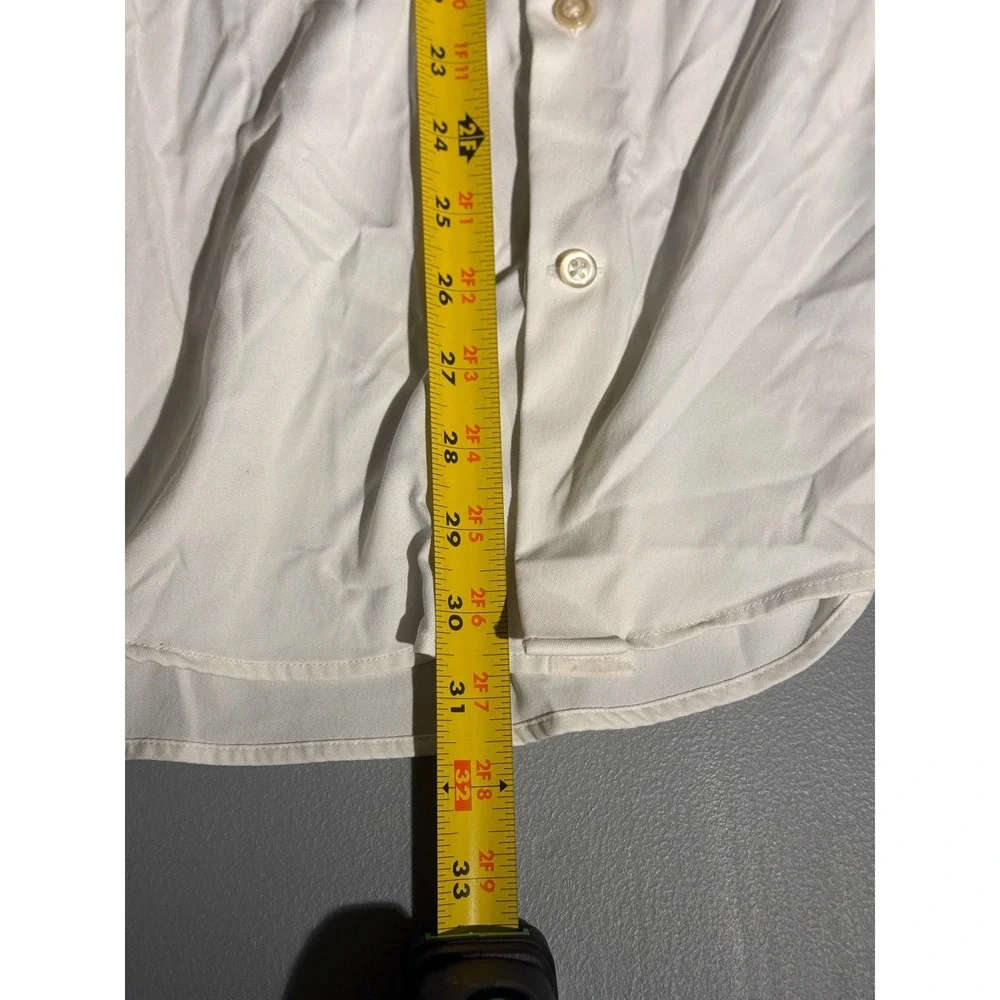 Peter Millar Collins Performance Oxford Sport Shirt White ME0W40LTBP Mens XL